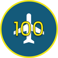 Badge 100 vols